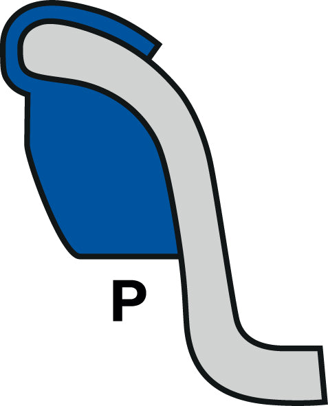 P Uncoated Wheel Weight, 2.75oz Lead (25ct)