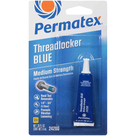 24200 Permatex Threadlock Blue Med Strength .20oz  (1ct)