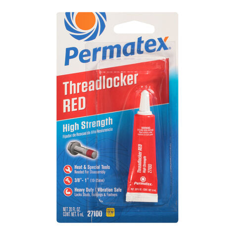 27100 Permatex Red High Strength Threadlocker .20oz (1ct)