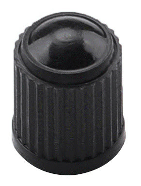 Black Dome Plastic Valve Caps