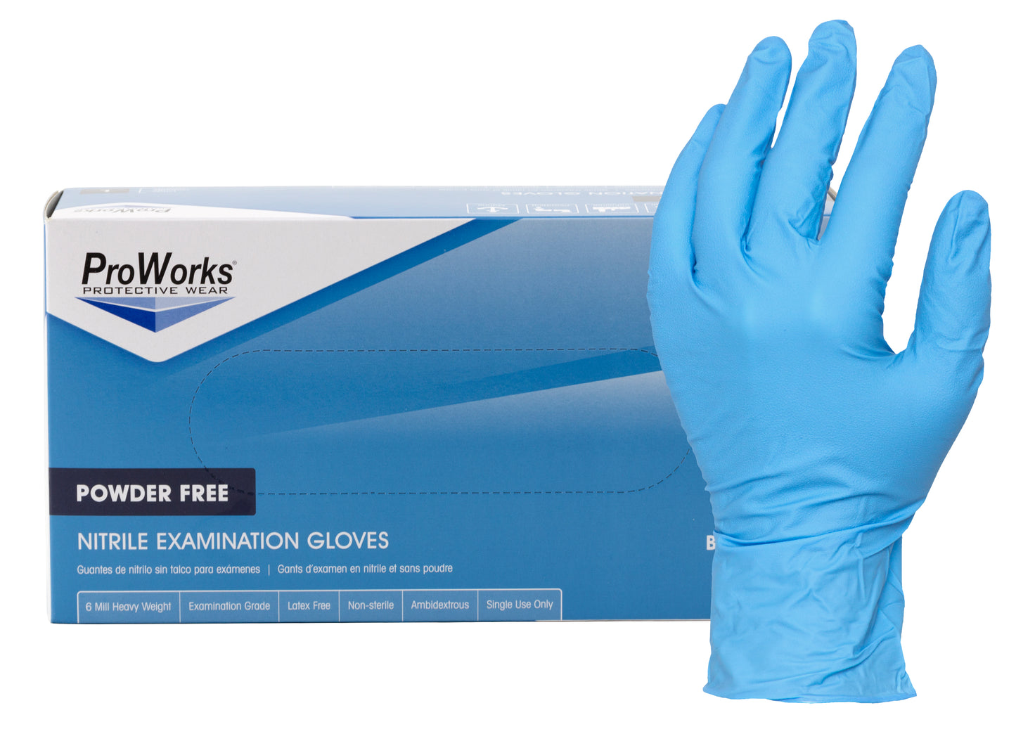 Blue Nitrile Glove (7mil) - Box/100 Gloves