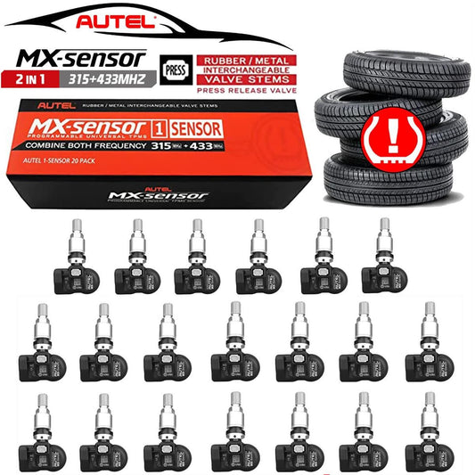 Autel 1-Sensor (20ct), Individually Bagged 1-SensorM with Metal Press-in Valve